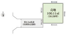 市川市島尻　売地　約３０坪整形地！