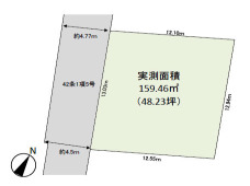 市川市国分４丁目　売地　安心の高台立地！