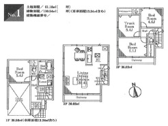 ＬＤＫ広々２０帖、居室が４部屋あるため書斎や趣味のお部屋も確保できそう！