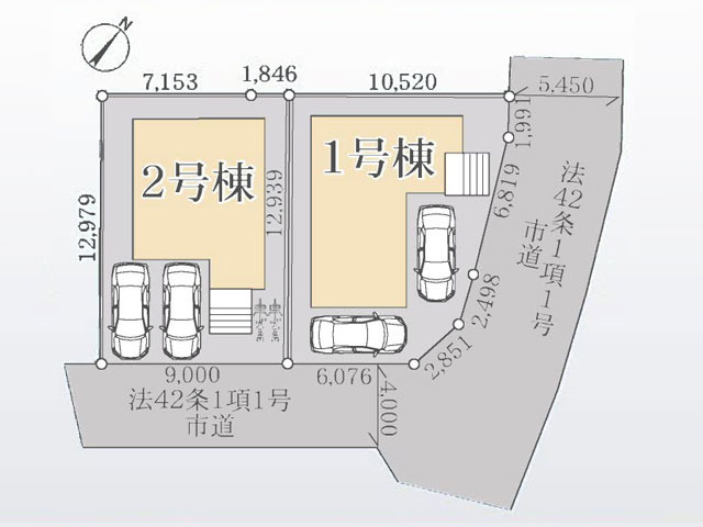 市川市大野町1丁目 新築戸建 全2棟
