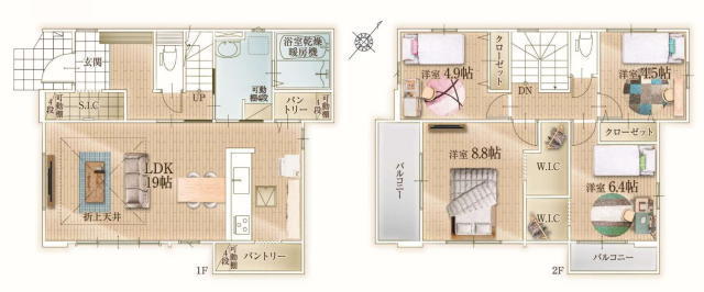船橋市大穴北2丁目 新築戸建 収納充実4LDK