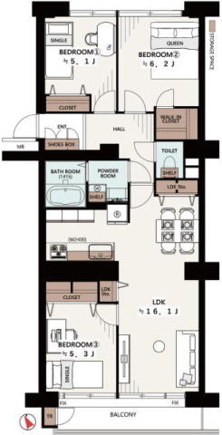 西船橋ハイム3号棟