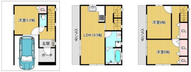 船橋市海神町西1丁目 中古戸建 南東向き3LDK!