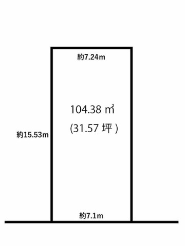 市川市若宮3丁目 売地 31坪の整形地