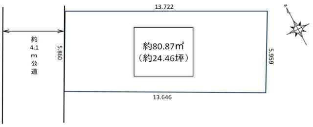 船橋市湊町3丁目 売地 小学校まで徒歩4分!