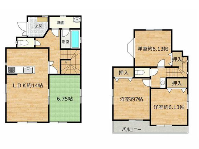 松戸市高塚新田 中古戸建 並列駐車2台可能